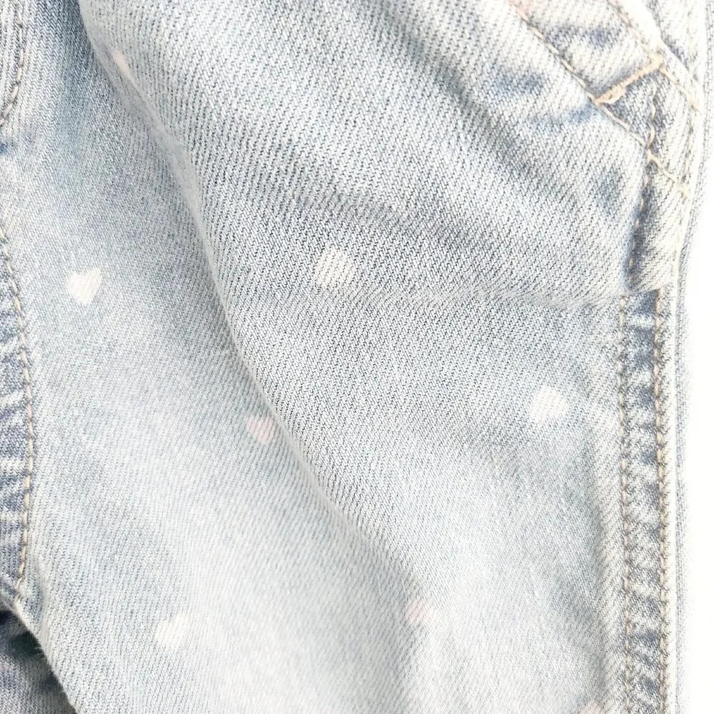18M Oshkosh B'gosh heart denim overalls